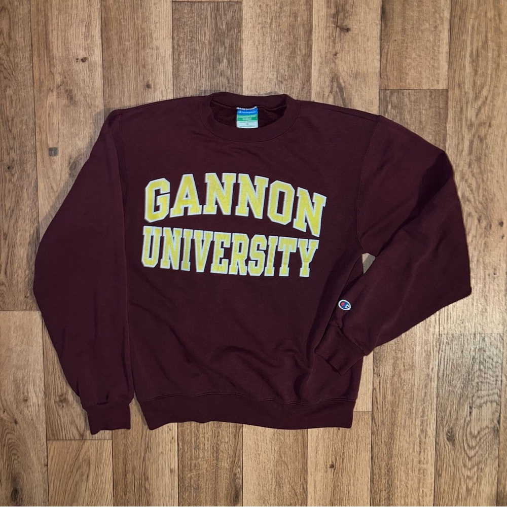 Champion Burgundy Gannon University Crewneck Sweater